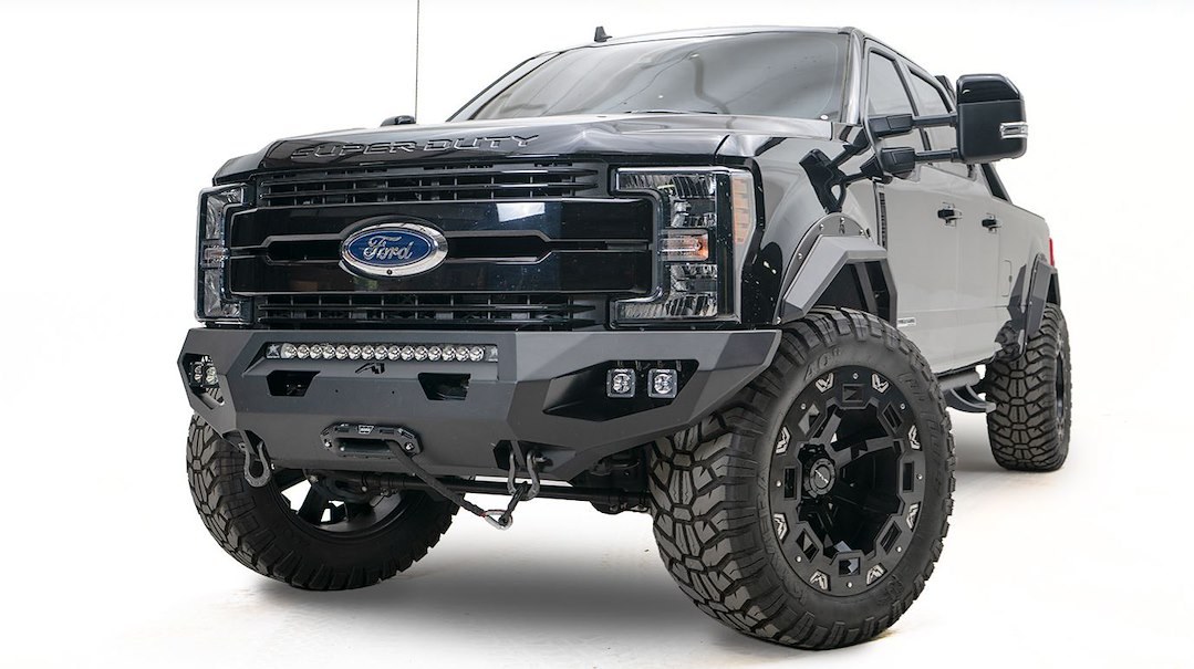 Fab Fours Bumper, Matrix Series, One Piece Design, Mounting Hardware Included, Without Grille Guard – FS17-X4151-1