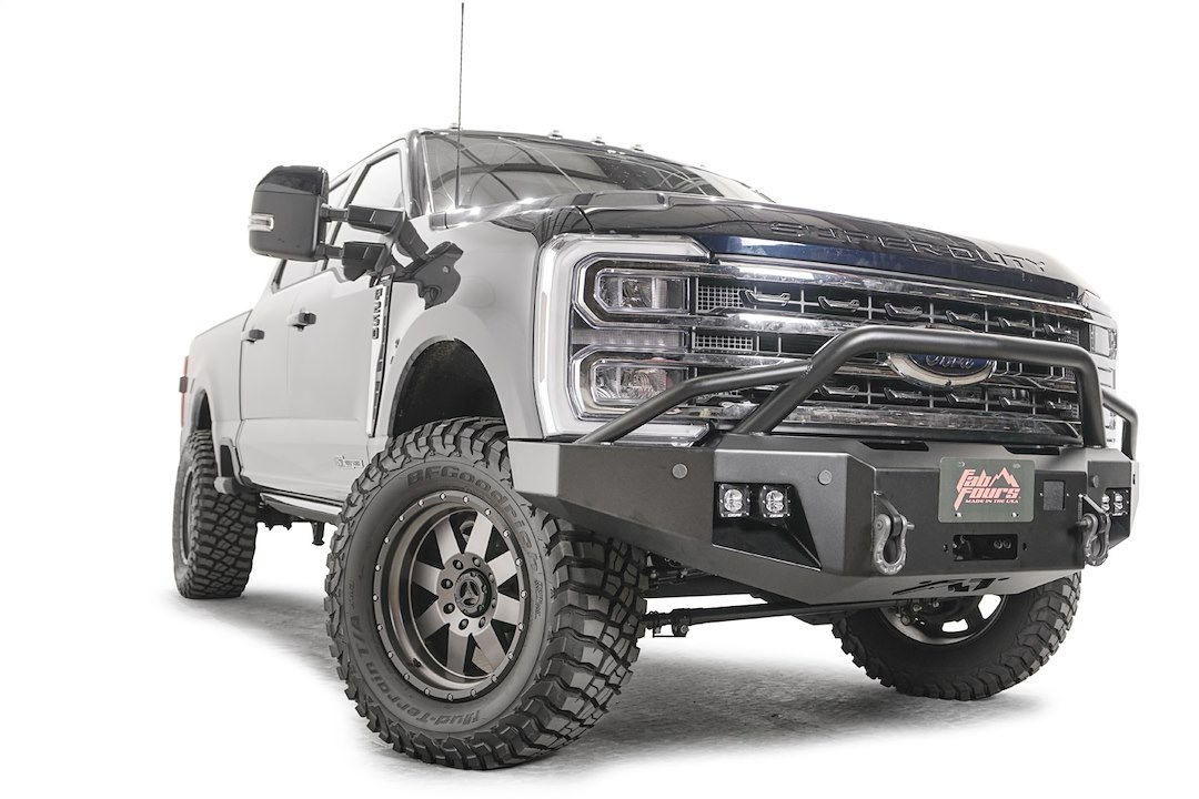 Fab Fours Bumper, Premium, One Piece Design, Mounting Hardware Included, With Pre-Runner Guard – FS23-A5952-1