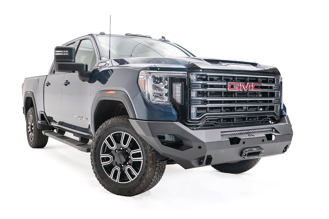 Fab Fours Bumper, Matrix Series, One Piece Design, Mounting Hardware Included, Without Grille Guard – GM20-X5051-1