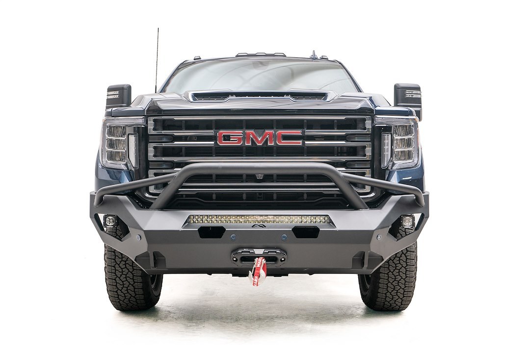 Fab Fours Bumper, Matrix Series, One Piece Design, Mounting Hardware Included, With Pre-Runner Guard – GM20-X5052-1