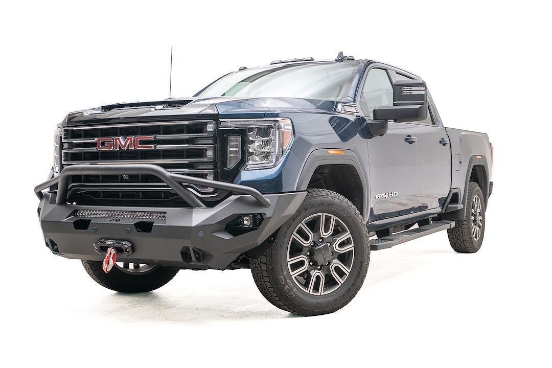 Fab Fours Bumper, Matrix Series, One Piece Design, Mounting Hardware Included, With Pre-Runner Guard – GM20-X5052-1
