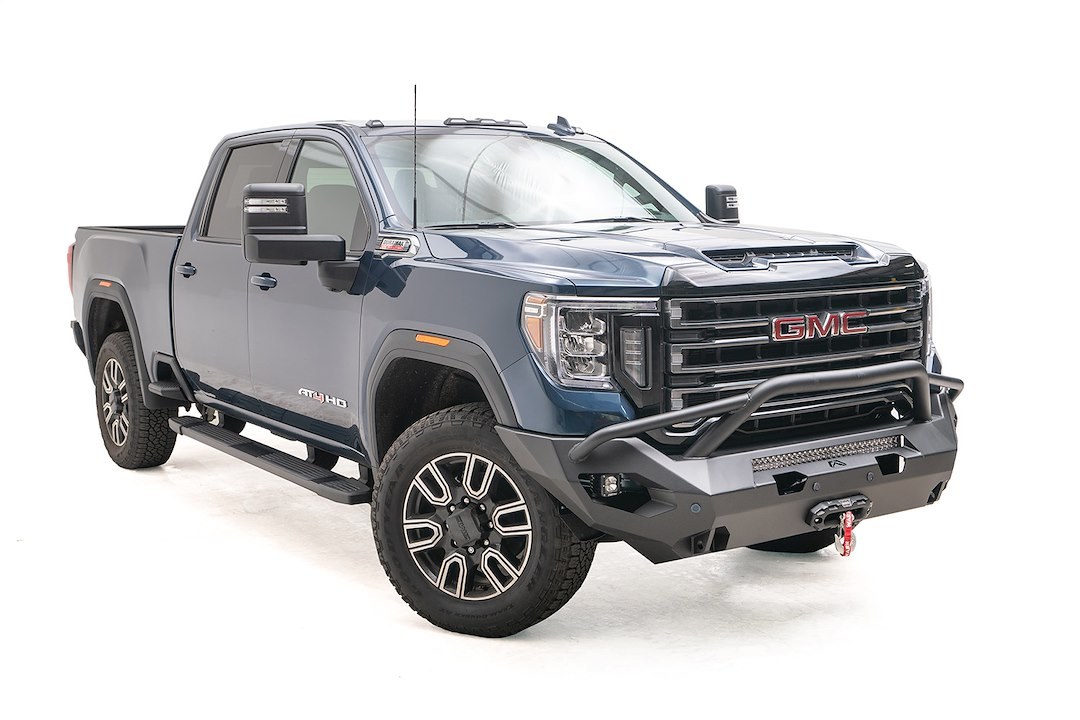 Fab Fours Bumper, Matrix Series, One Piece Design, Mounting Hardware Included, With Pre-Runner Guard – GM20-X5052-1