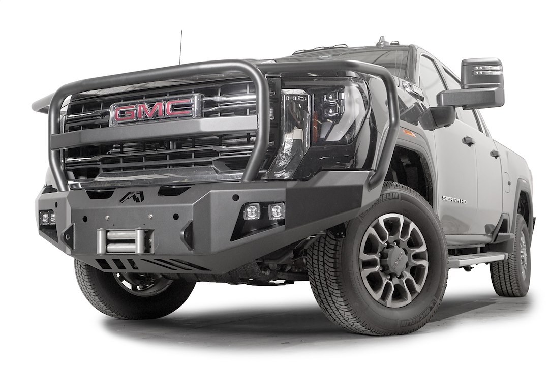 Fab Fours Bumper, Premium, One Piece Design, Mounting Hardware Included, With Grille Guard – GM24-A6250-1