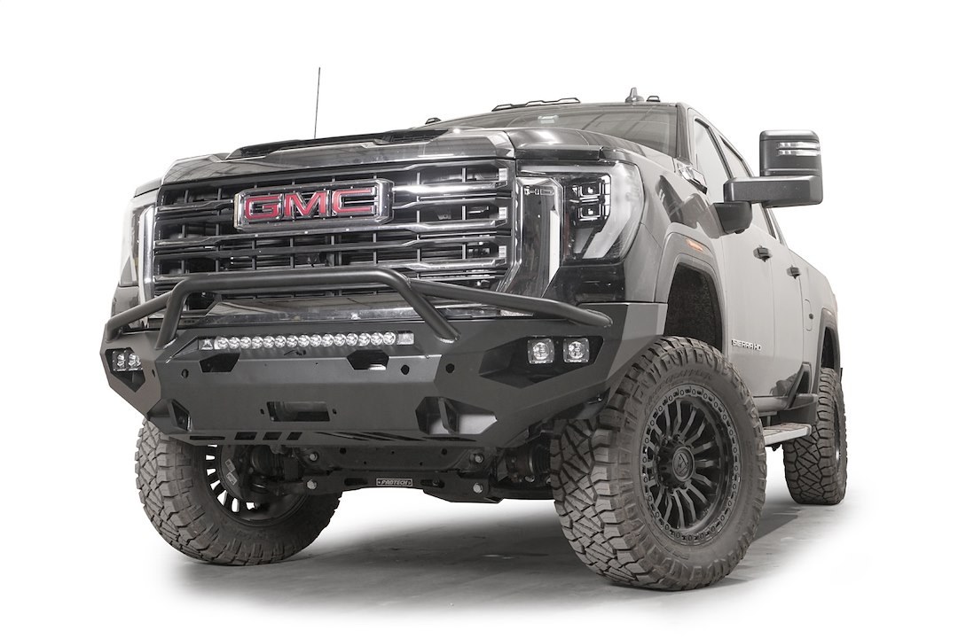 Fab Fours Bumper, Matrix Series, One Piece Design, Mounting Hardware Included, With Pre-Runner Guard – GM24-X6252-1