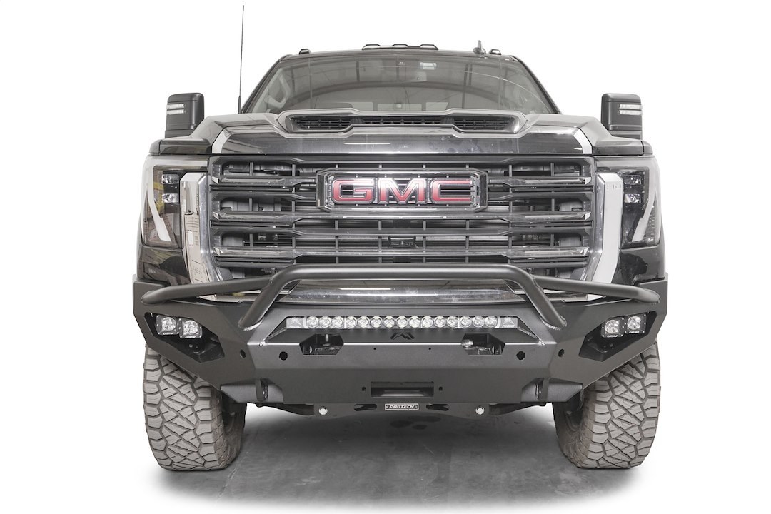Fab Fours Bumper, Matrix Series, One Piece Design, Mounting Hardware Included, With Pre-Runner Guard – GM24-X6252-1
