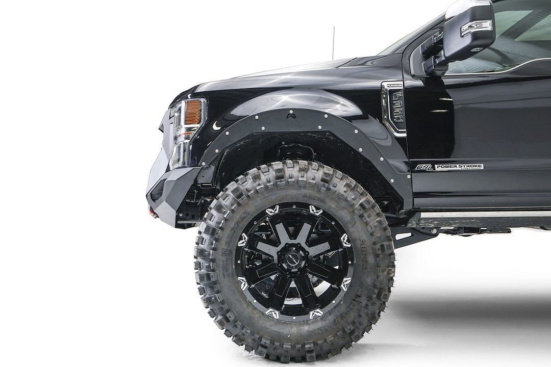 Fab Fours Bumper, Grumper, Modular Design, Mounting Hardware Included, With Internal Winch Mount for 12,000 Pound Warn Zeon Winch, Steel – GR4700-1