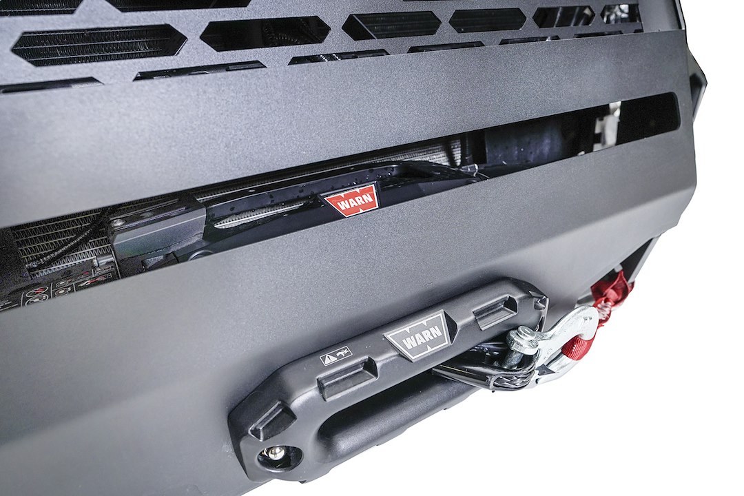 Fab Fours Bumper, Grumper, Modular Design, Mounting Hardware Included, With Internal Winch Mount for 12,000 Pound Warn Zeon Winch, Steel – GR4700-1