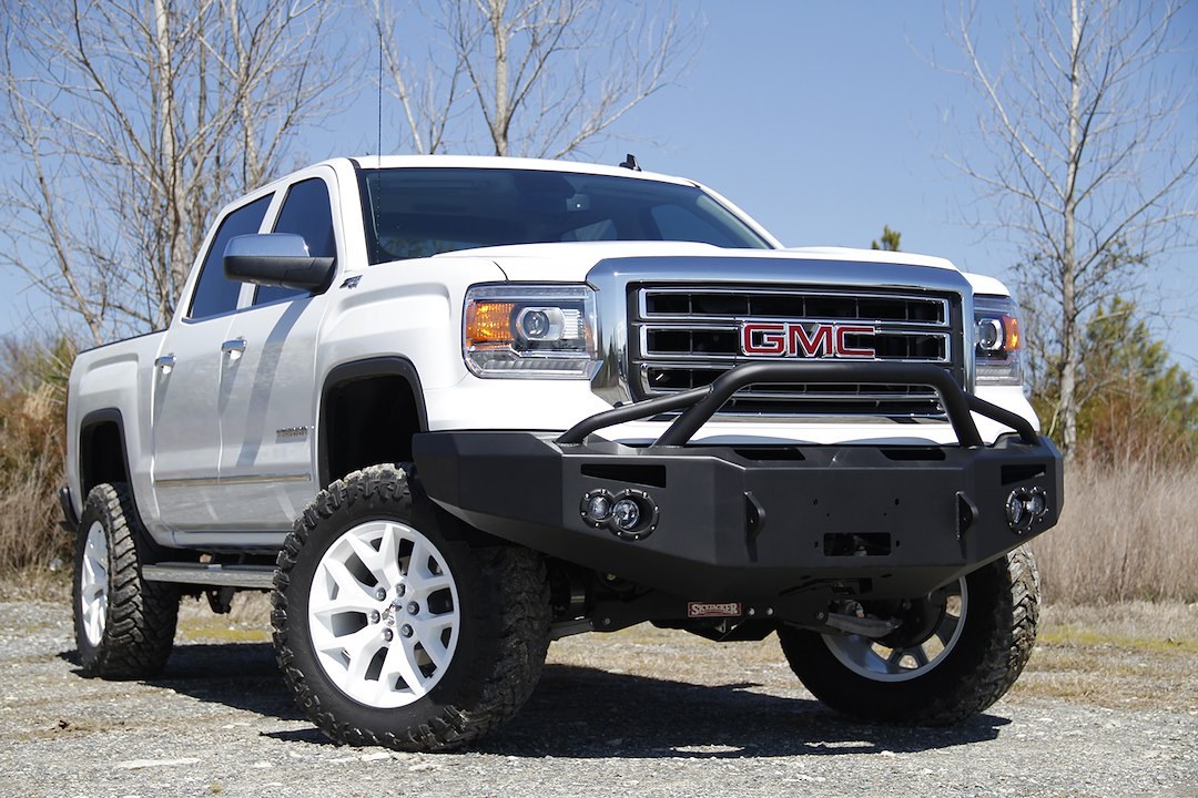 Fab Fours Bumper, Premium, One Piece Design, Mounting Hardware Included, With Pre-Runner Guard, With Internal Winch Mount – GS14-H3152-1