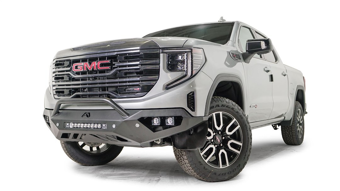 Fab Fours Bumper, Vengeance, One Piece Design, Mounting Hardware Included, With Pre-Runner Guard, Without Winch Mount – GS23-D5852-1