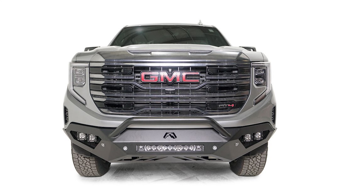 Fab Fours Bumper, Vengeance, One Piece Design, Mounting Hardware Included, With Pre-Runner Guard, Without Winch Mount – GS23-D5852-1