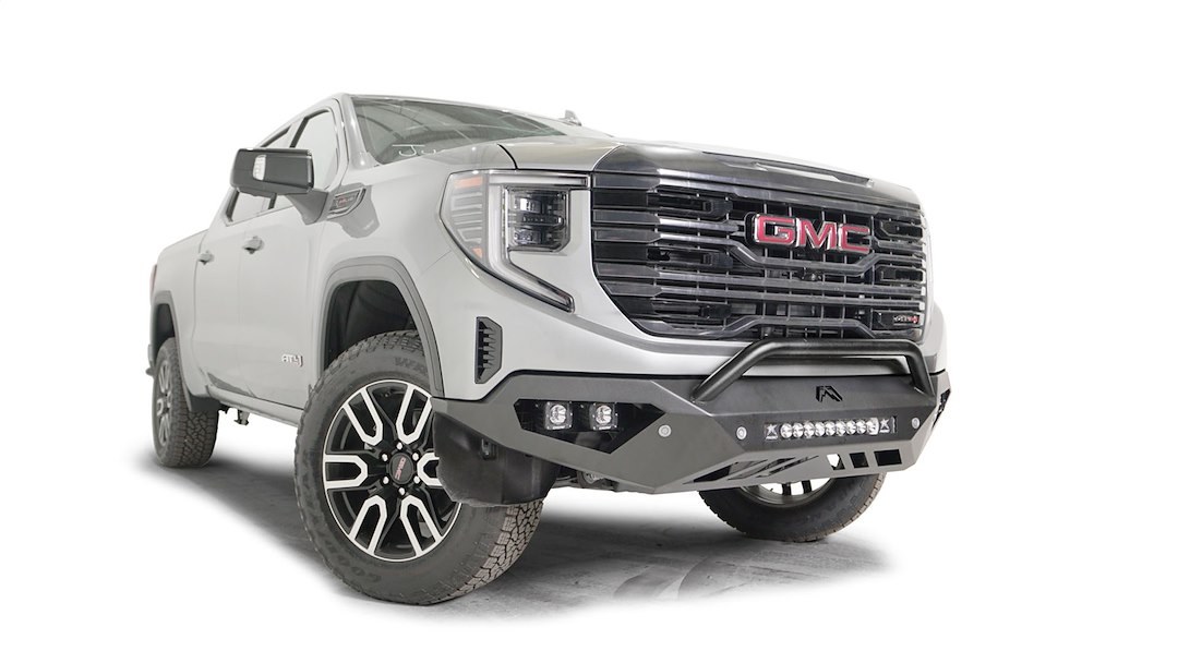 Fab Fours Bumper, Vengeance, One Piece Design, Mounting Hardware Included, With Pre-Runner Guard, Without Winch Mount – GS23-D5852-1