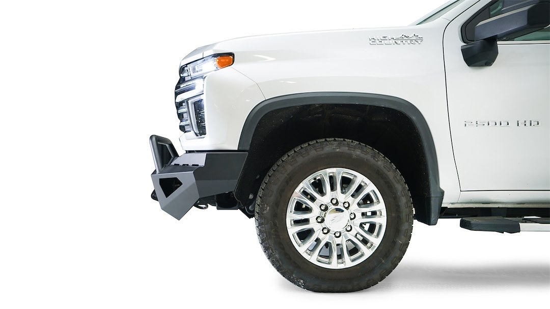 Fab Fours Bumper, Red Steel, One Piece Design, Mounting Hardware Included, With Pre-Runner Guard, With Internal Winch Mount – CH20-RS4962-1