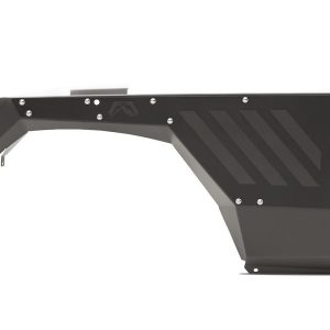 Fab Fours Fender, Armor System, Black Matte Powder Coated Steel, With LED Parking/ Turn Signal Light, Set of 2 – JK1000-1