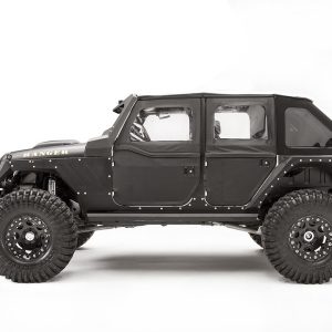 Fab Fours Fender, Armor System, Black Matte Powder Coated Steel, With LED Parking/ Turn Signal Light, Set of 2 – JK1000-1