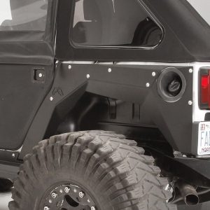 Fab Fours Fender, Armor System, Black Matte Powder Coated Steel, Set of 2 – JK1001-1