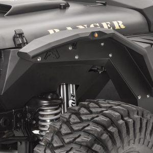 Fab Fours Inner Fender, Armor System, Black Matte Powder Coated Steel, Set of 2 – JK1002-1