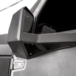 Fab Fours Exterior Mirror Cover, Armor System, Lower Half Cover, Powder Coated Black Steel, Set of 2 – JK3001-1