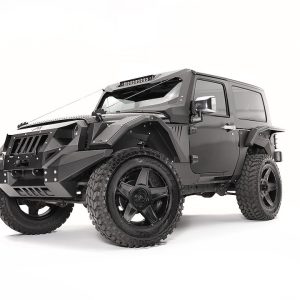 Fab Fours Fender, Armor System, Black Matte Powder Coated Steel, Set of 2 – JK4000-1