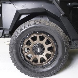 Fab Fours Inner Fender, Armor System, Black Matte Powder Coated Steel, Set of 2, Compatible with JL2001-1 Fender Only – JL1008-1