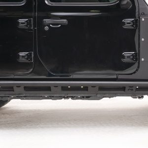 Fab Fours Rocker Panel Guard, Rock Slider, Tubular, Powder Coated, Black, 3/16 Inch Plate Steel – JL18-G1750-1