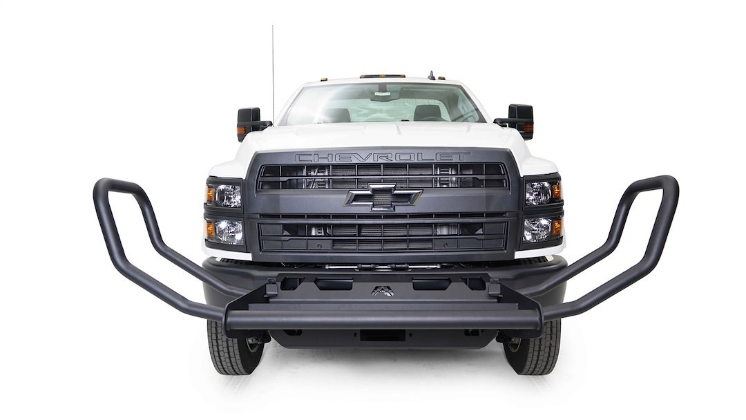 Fab Fours Winch Mount, Accommodates 16500 Pounds to 18000 Pounds Winches, Fixed Front Bumper Mount, Powder Coated, Black, Steel – KC20-N3750-1