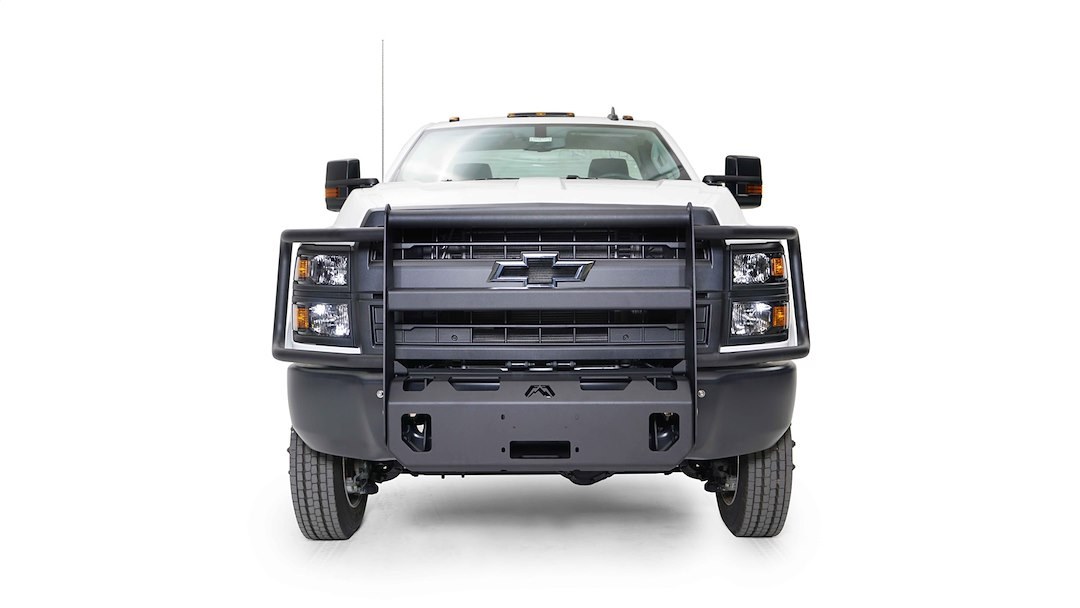 Fab Fours Winch Mount, Accommodates 16500 Pounds to 18000 Pounds Winches, Fixed Front Bumper Mount, Powder Coated, Black, Steel – KC20-N3750-1