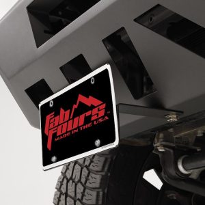 Fab Fours License Plate Bracket, Vengeance, Powder Coated Steel, For 1/2 Ton Vengeance Bumpers – M2250-1