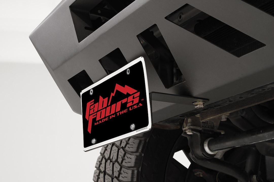 Fab Fours License Plate Bracket, Vengeance, Powder Coated Steel, For 1/2 Ton Vengeance Bumpers – M2250-1