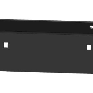 Fab Fours License Plate Bracket, Vengeance, Matte Black Powder Coat, Steel – M2351-1