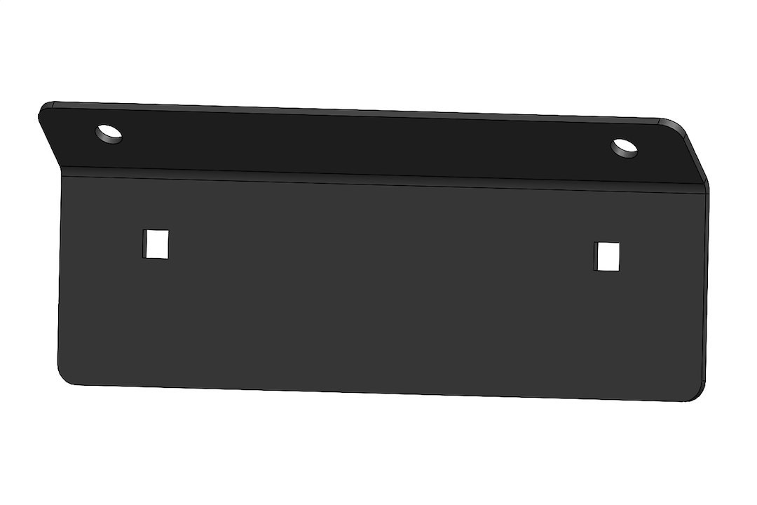 Fab Fours License Plate Bracket, Vengeance, Matte Black Powder Coat, Steel – M2351-1