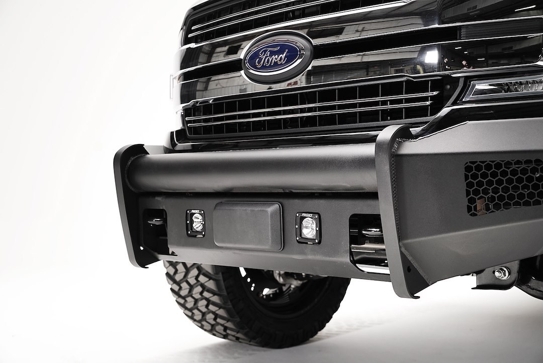 Fab Fours Cruise Control Sensor Relocation Bracket, Black Steel Elite, Use with Fab Fours Black Steel Elite Bumpers – M3851-1
