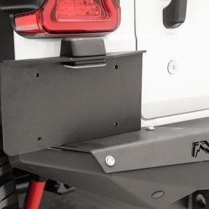 Fab Fours License Plate Bracket, Premium, Powder Coated Steel, For Premium Bumper JL18-Y1851-1 – M4550-1