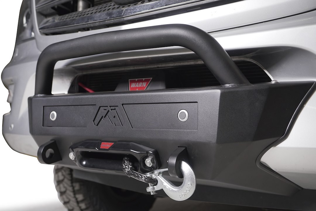 Fab Fours Parking Aid Sensor Relocation Bracket, Relocates OE Sensor to Fab Fours Semi Hidden Winch Mount, Pre-Drilled Sensor Plate – M6750-1