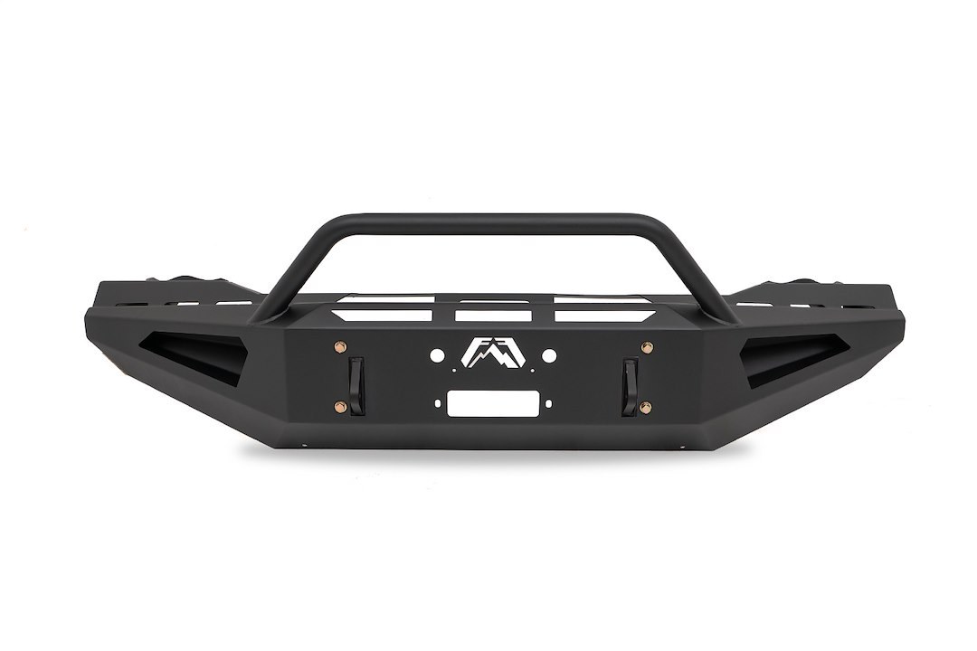 Fab Fours Bumper, Red Steel, One Piece Design, Mounting Hardware Included, With Pre-Runner Guard, With Internal Winch Mount – DR03-RS1062-1