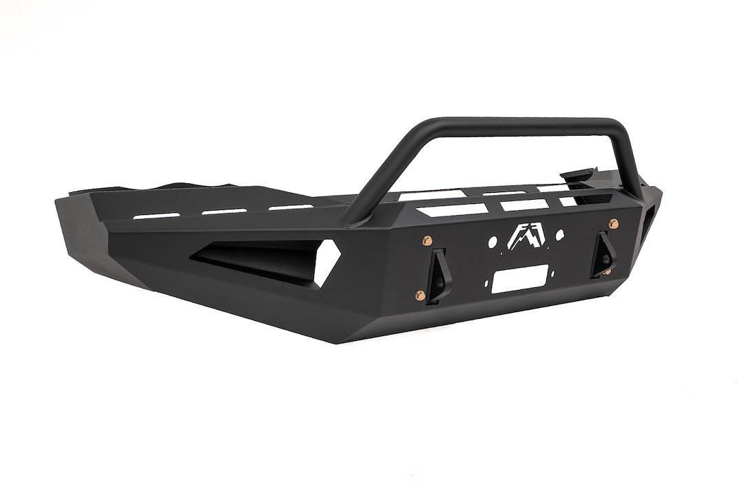 Fab Fours Bumper, Red Steel, One Piece Design, Mounting Hardware Included, With Pre-Runner Guard, With Internal Winch Mount – DR03-RS1062-1