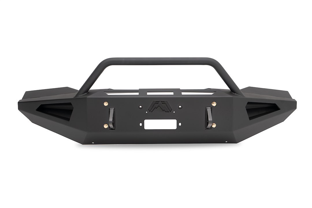 Fab Fours Bumper, Red Steel, One Piece Design, Mounting Hardware Included, With Pre-Runner Guard, With Internal Winch Mount – DR06-RS1162-1