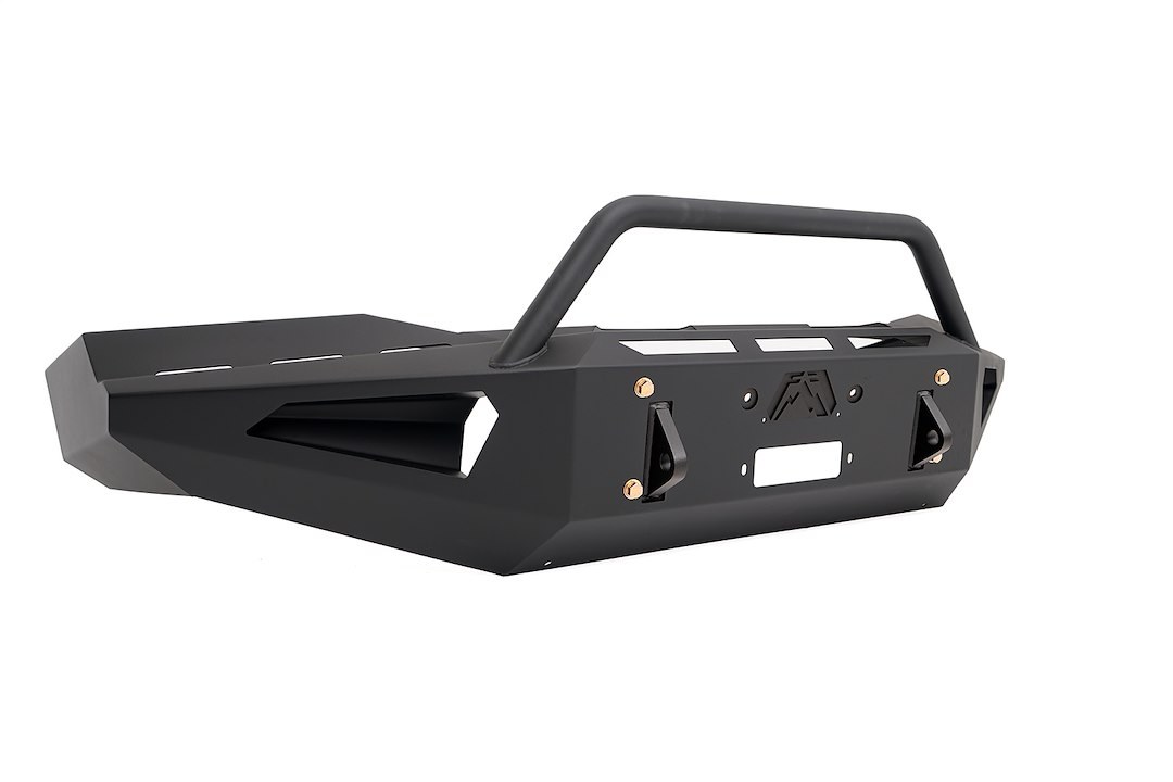 Fab Fours Bumper, Red Steel, One Piece Design, Mounting Hardware Included, With Pre-Runner Guard, With Internal Winch Mount – DR06-RS1162-1