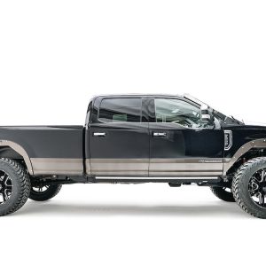 Fab Fours Fender, Open Fender System, Powder Coated, Black, Steel, With Inner Fender, Set of 4, With Skyjacker Leveling Kit – TF4100-1