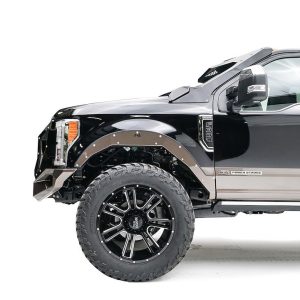 Fab Fours Fender, Open Fender System, Bare, Steel, With Inner Fender, Set of 4, With Skyjacker Leveling Kit – TF4100-B