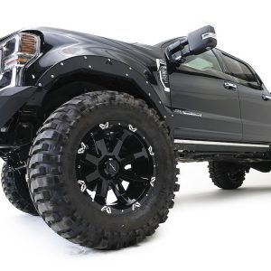Fab Fours Fender, Open Fender System, Aggressive Stance, Powder Coated, Black, 11 Gauge Steel, With Inner Fender, Set of 4 – TF4200-1