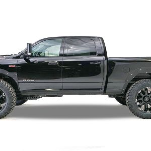 Fab Fours Fender, Open Fender System, Powder Coated, Black, 11 Gauge Steel, With Inner Fender, With Leveling Kit, Set of 4 – TF4400-1