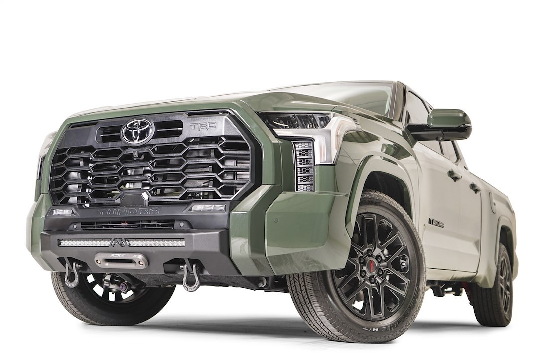 Fab Fours Bumper, Hidden Winch, One Piece Design, Mounting Hardware Included, Without Grille Guard – TT22-N5451-1