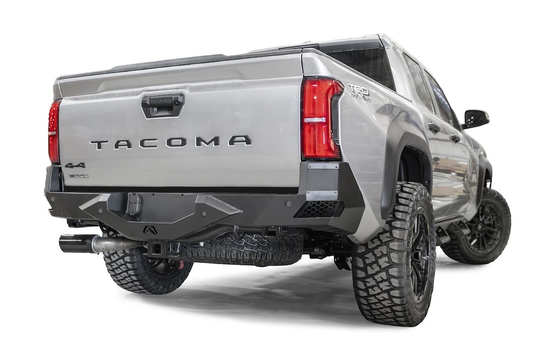 Fab Fours Bumper, Vengeance, One Piece Design, Compatible with OEM Receiver Hitch, With Two 3 Inch Cube LED Fog Light Cutouts – TT24-E6351-1