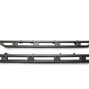 Fab Fours Rocker Panel Guard, Rock Slider, Tubular, Powder Coated, Matte Black, Steel, Works with Toyota Safety Sense Technology – TT24-G6350-1