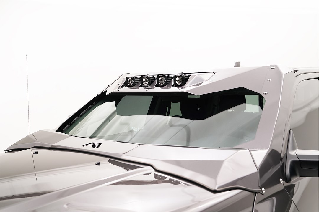 Fab Fours Light Bar Mounting Kit, Vicowl, Vicowl Mount, Mounts One 20 Inch Rigid E-Series Light Bar, Powder Coated, Matte Black, Steel – VC4101-1