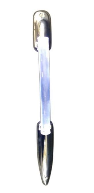 Fleming Sale Exterior Grab Bar, Clear, Acrylic Plastic, 12 Inch Length X 1-3/4 Inch Width, Curved Design, With 3 LED Light, 1.3 Watts, Single – TF-1