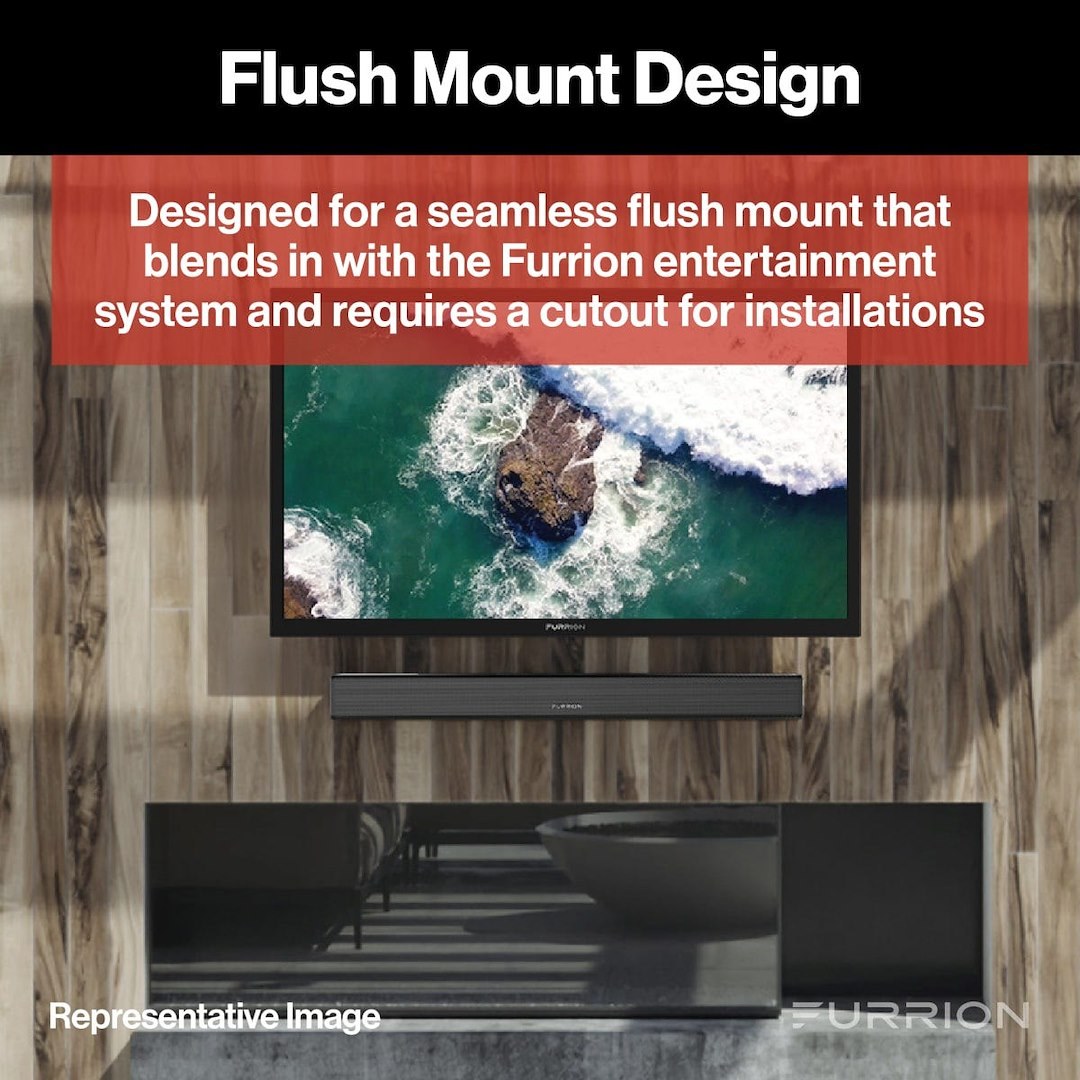 Furrion Speaker, Soundbar, 66 Watt Rms/ 70.5 Watt Maximum, 4 Ohm Impedance, 140 Hz Frequency Response, 88 Decibel Sensitivity – FSB2N25MC-BL
