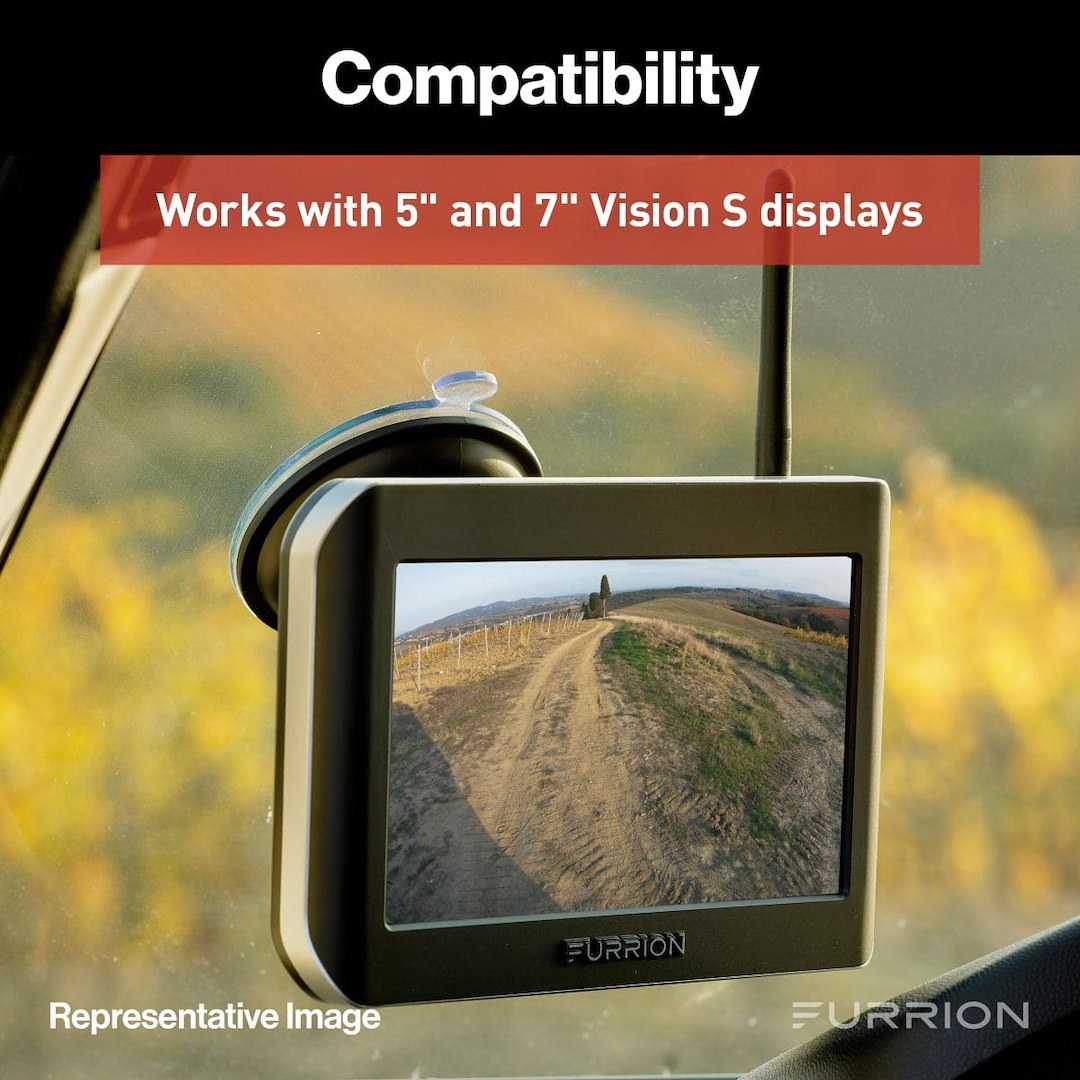 Furrion Backup Camera, Vision S, Mounts at the Side Marker Light, Left/ Right Side of the Vehicle, Display Sold Separately – FCE48TASH