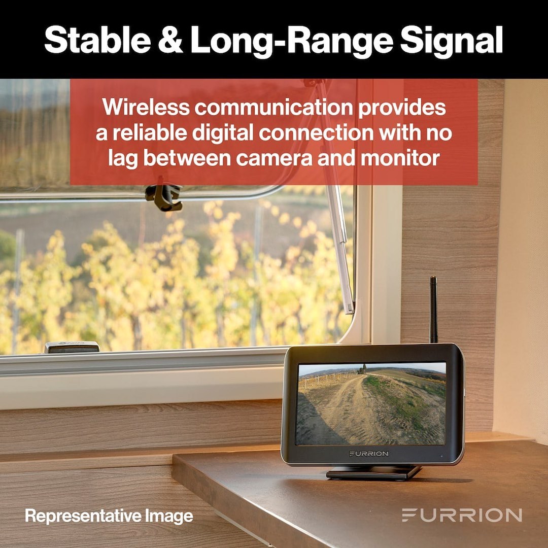 Furrion Backup Camera, Vision S, Mounts at the Side Marker Light, Left/ Right Side of the Vehicle, Display Sold Separately – FCE48TASH