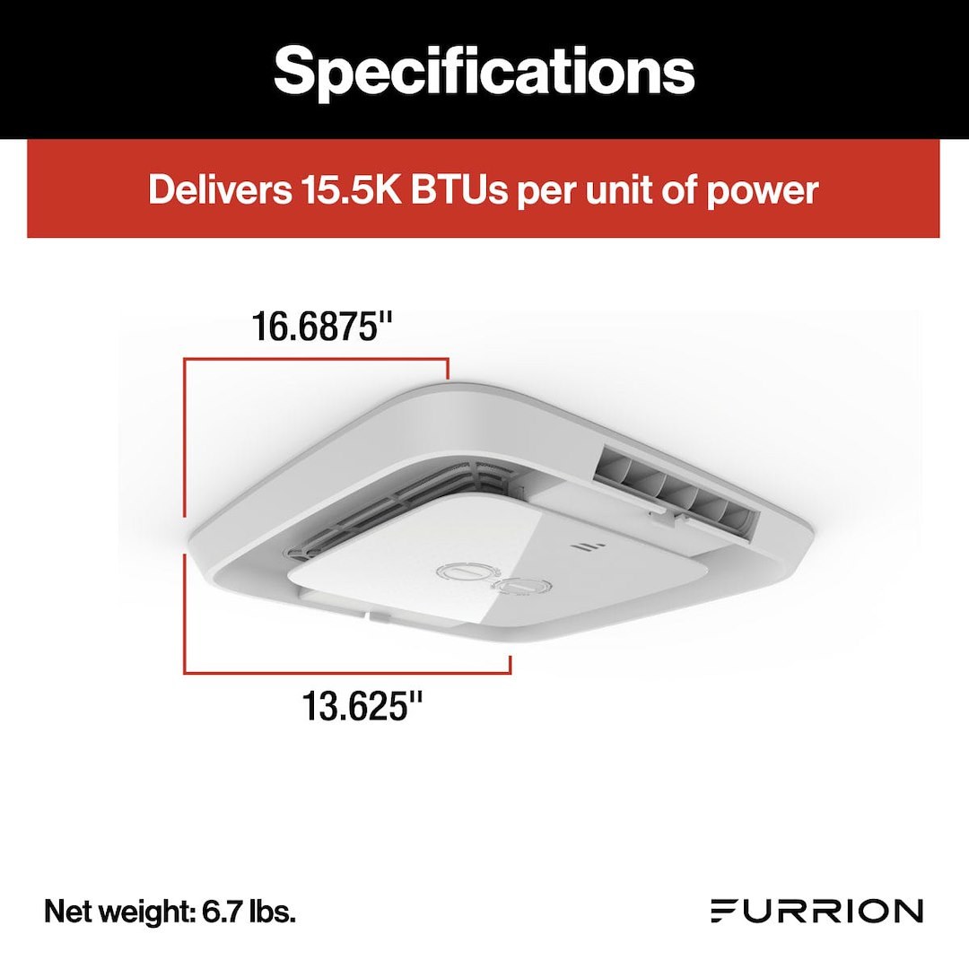 Furrion Air Conditioner Ceiling Assembly, Furrion Chill ™, For Use with Furrion Chill ™ FACR15SA Model Rooftop Air Conditioners, White – FACT11MA-PS